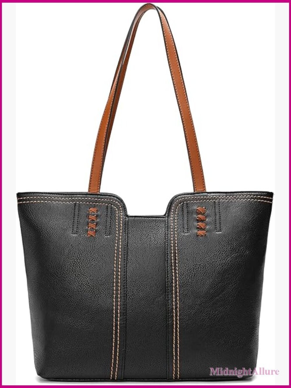 Large Faux Leather Hobo Bag Braided Top Zipper Shoulder Purse